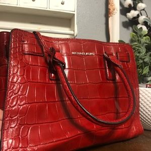 Red Michael Kors Purse